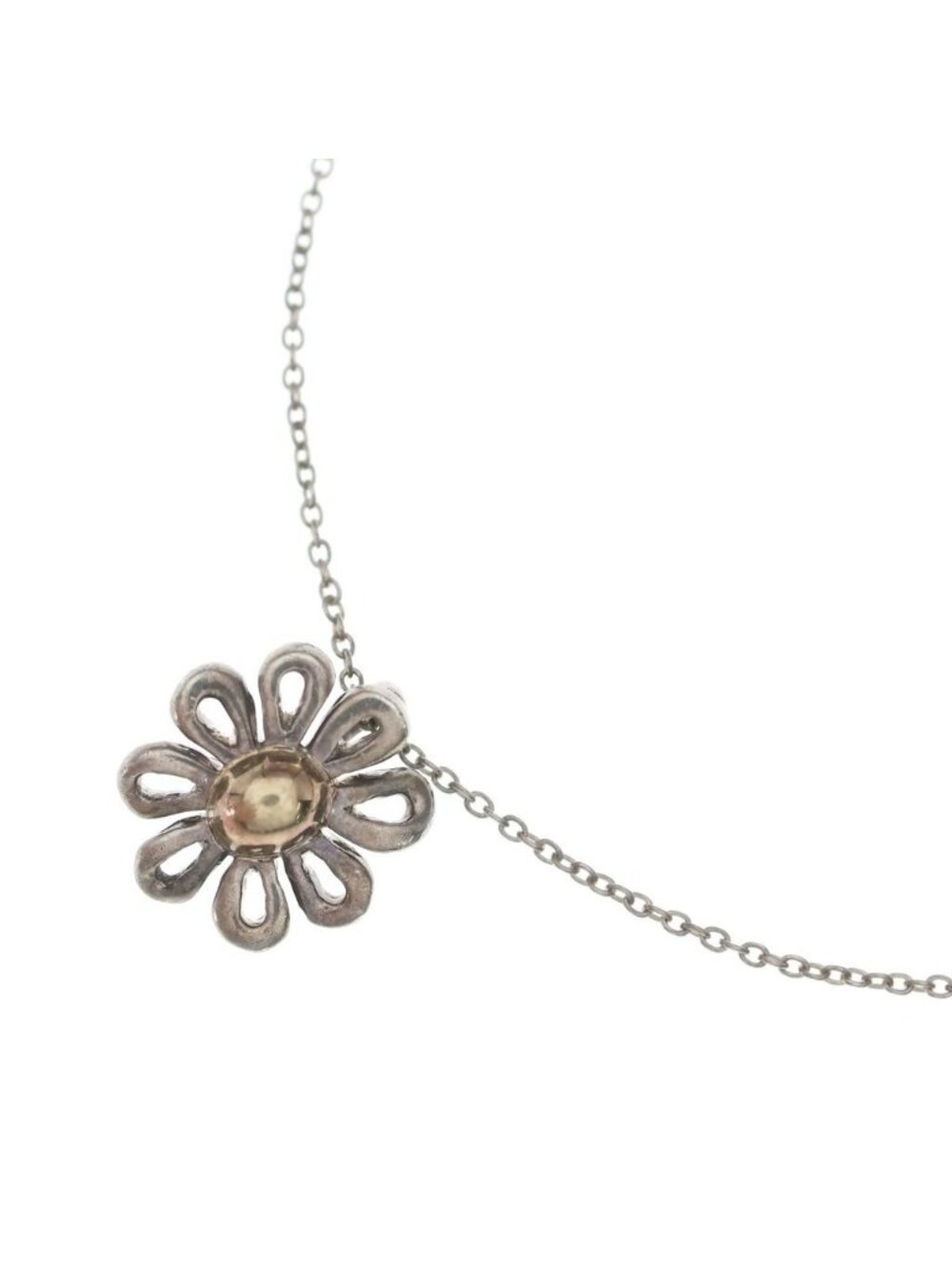 Tiffany & Co Paloma Picasso Daisy Flower Necklace Silver